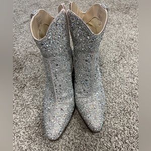Betsey Johnson rhinestone boots